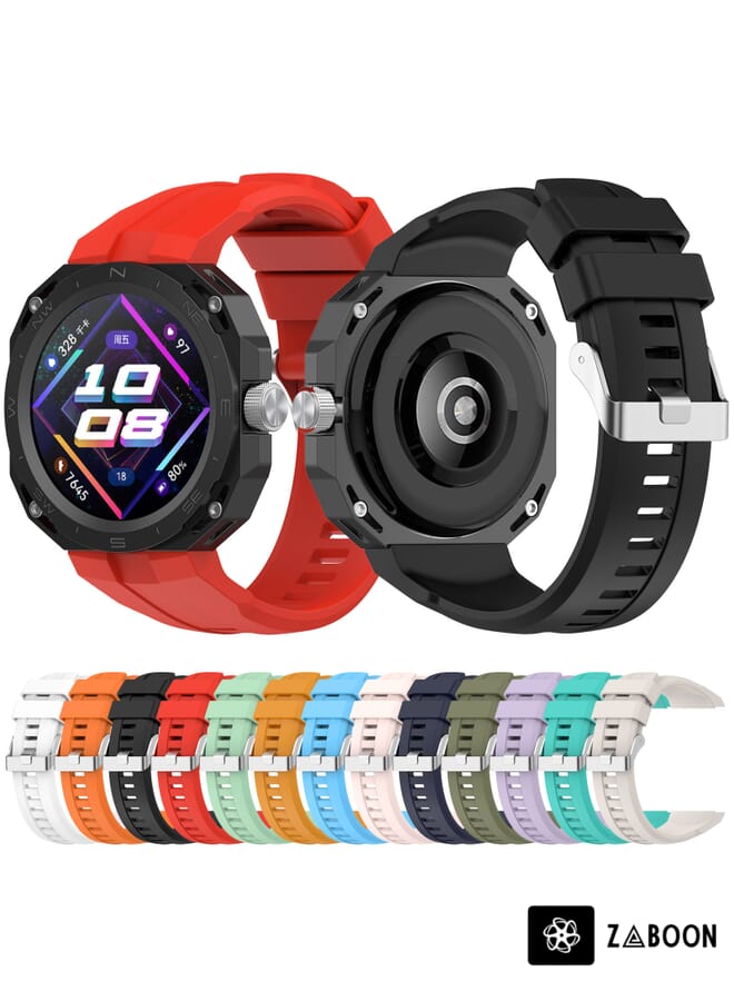 Zaboon Huawei Watch GT Cyber Monochrome Silicone Watch Band - Image 4