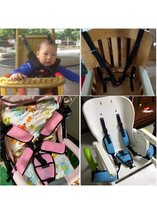 ZARPMA Baby 5 Point Harness Belt Adjustable Strap 2.5cm Width for Stroller High Chair Pram Buggy Children Kid Pushchair - Image 2