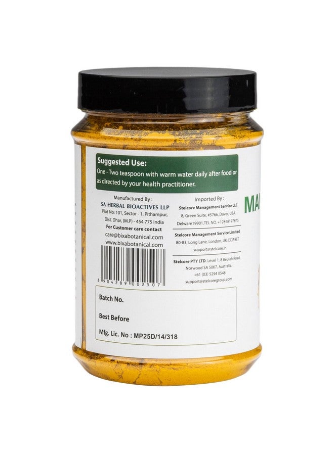 bixa BOTANICAL مسحوق جذر الزنجبيل مانجو من بيكسا BOTANICAL | كركم أمدا | أمبيهالدي ǀ مكمل عشبي أيورفيدي | 200 جرام / 7 أونصة | خالي من الغلوتين، غير معدل وراثيًا، معالج بالبخار، نباتي، 100% نقي. - Image 5