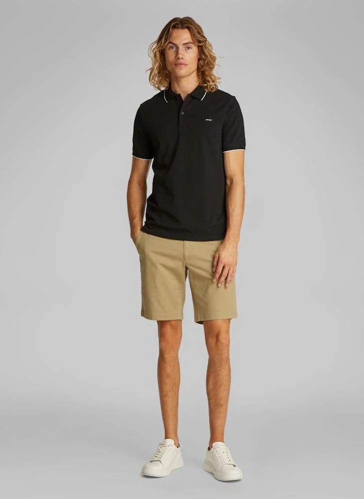 كالفن كلاين Slim Stretch Cotton Pique Polo