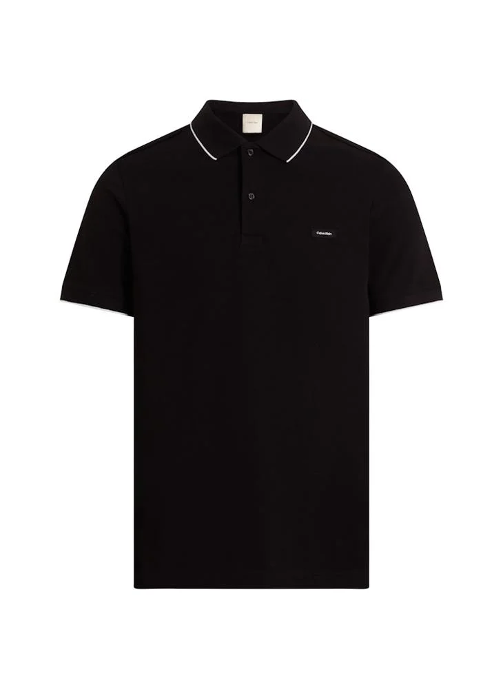 كالفن كلاين Slim Stretch Cotton Pique Polo