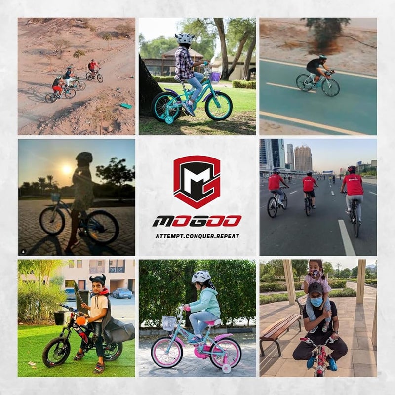 Mogoo Spark Kids Magnesium Alloy Lightweight Bike for 2-8 Years Old Boys Girls, Adjustable Height, Disc Handbrakes, 12in 14in 16-Inch Bicycle w Training Wheels - Image 5