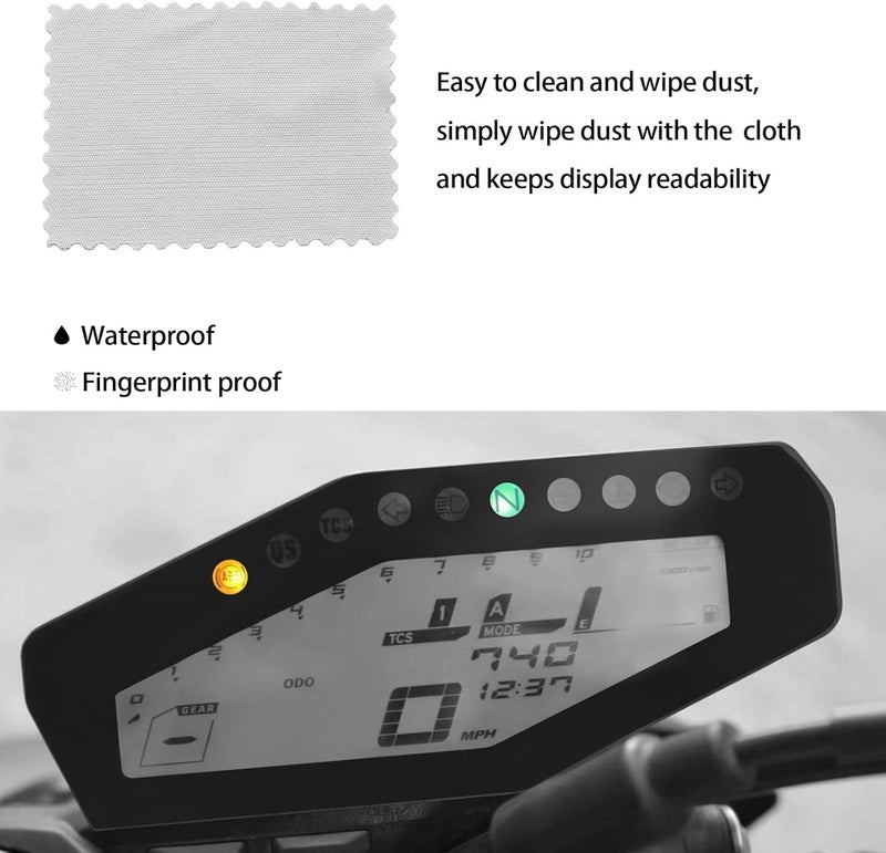 HAONEL Dashboard Screen Protector for Yamaha MT09 FZ-09 - Image 3