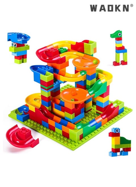 168 Pcs Building Blocks Set - Classic Blocks Bricks with Slides and Ramps for Kids Aged 3+, Educational and Fun Toy for Boys and Girls, Ideal for Developing Fine Motor Skills and Creativity