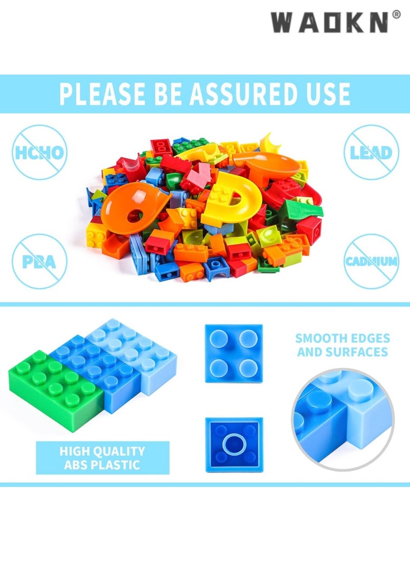 168 Pcs Building Blocks Set - Classic Blocks Bricks with Slides and Ramps for Kids Aged 3+, Educational and Fun Toy for Boys and Girls, Ideal for Developing Fine Motor Skills and Creativity