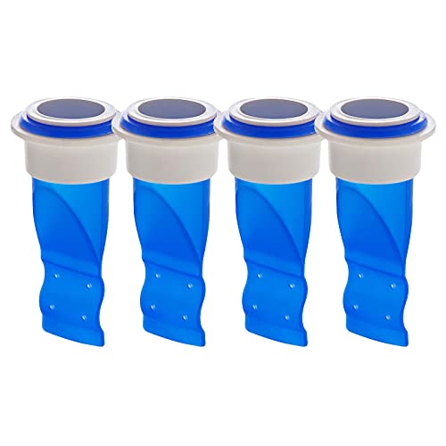 HLZC Drain Backflow Preventer, One Way Valve, Adjustable Silicone Sink Floor Drain Trap for Pipes Tubes in Toilet Bathroom Kitchen (Blue-4) - Image 1