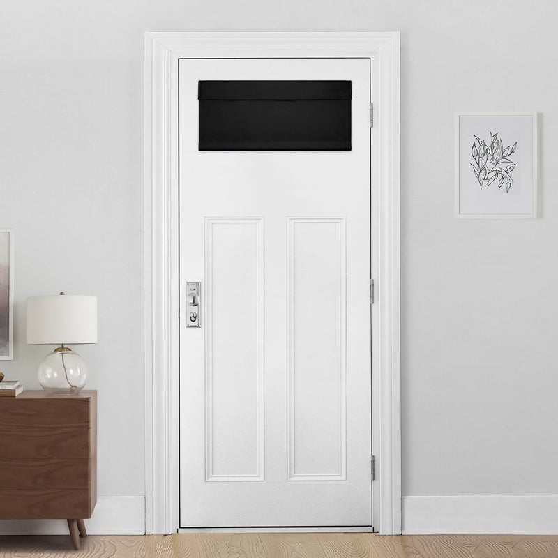 هوم أيدياز Homideas French Door Stain 26x12 Inch Black 100 ٪ Polyester Blackout Privacy Thermal IsisoD 1 لوحة - Image 1