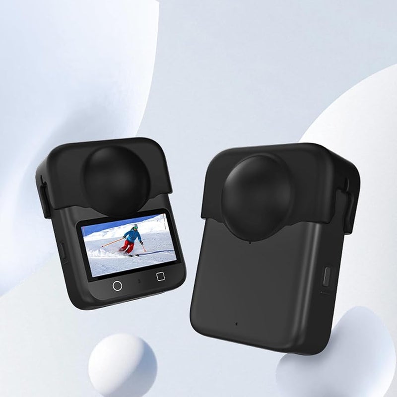 Shockproof Silicone Protective Case Cover for 360 Action Camera with Easy Access Button - Image 3