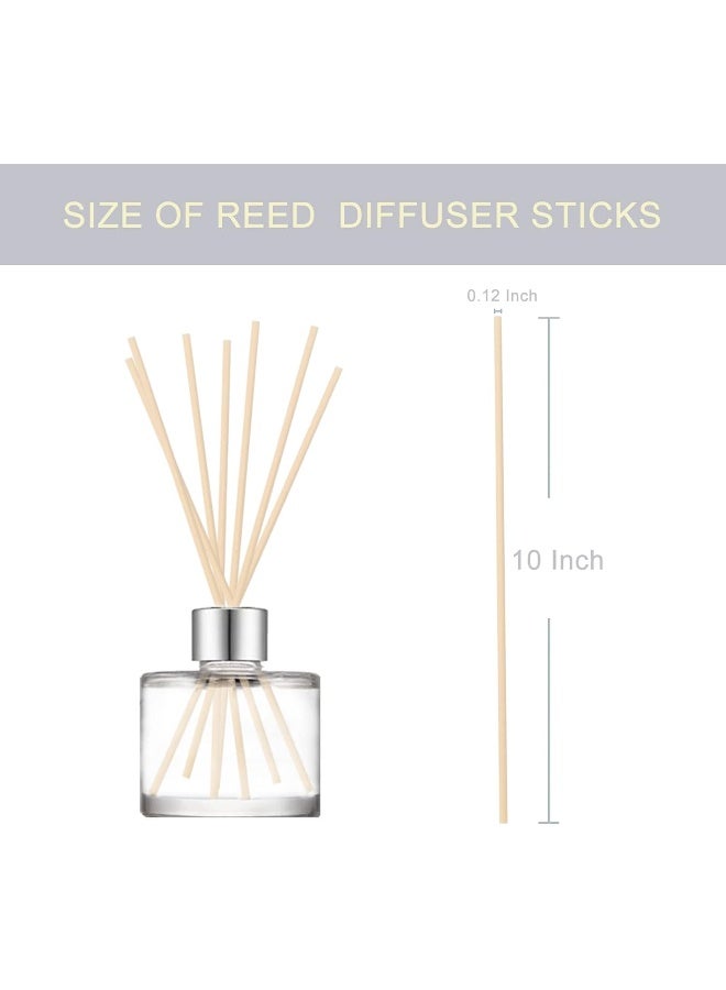 HOSSIAN HOSSIAN 10inch Reed Diffuser Sticks- 100PCS Natural Rattan Wood Sticks Essential Oil Aroma Diffuser Sticks Refill Replacement for Aroma Fragrance  - Image 2