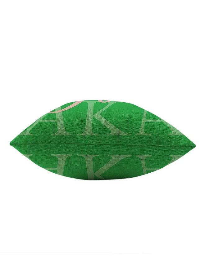 Mugod AKA 1908 Throw Pillow Also Known As Abbreviation Hip Hop Style Pink Green White Cotton Linen Square Cushion Cover Standard Pillowcase 18x18 Inch for Home Decorative Bedroom/Living Room/Car - Image 3