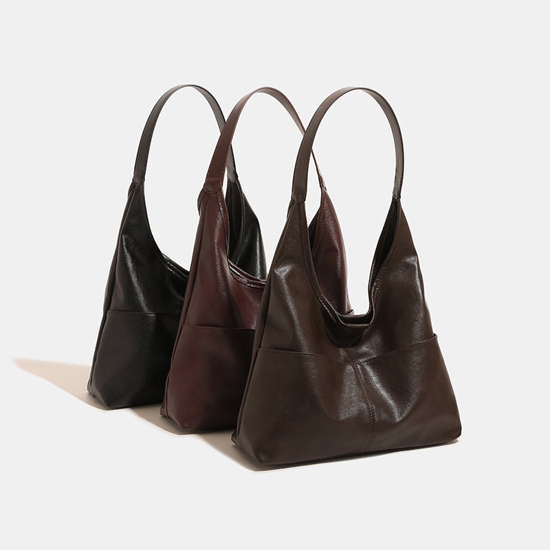 Vintage Underarm Bag Women'S New Fashionable Distinctive Ins Fashionable Tote Bag Niche Large Capacity Commuter Shoulder Bag - Image 3