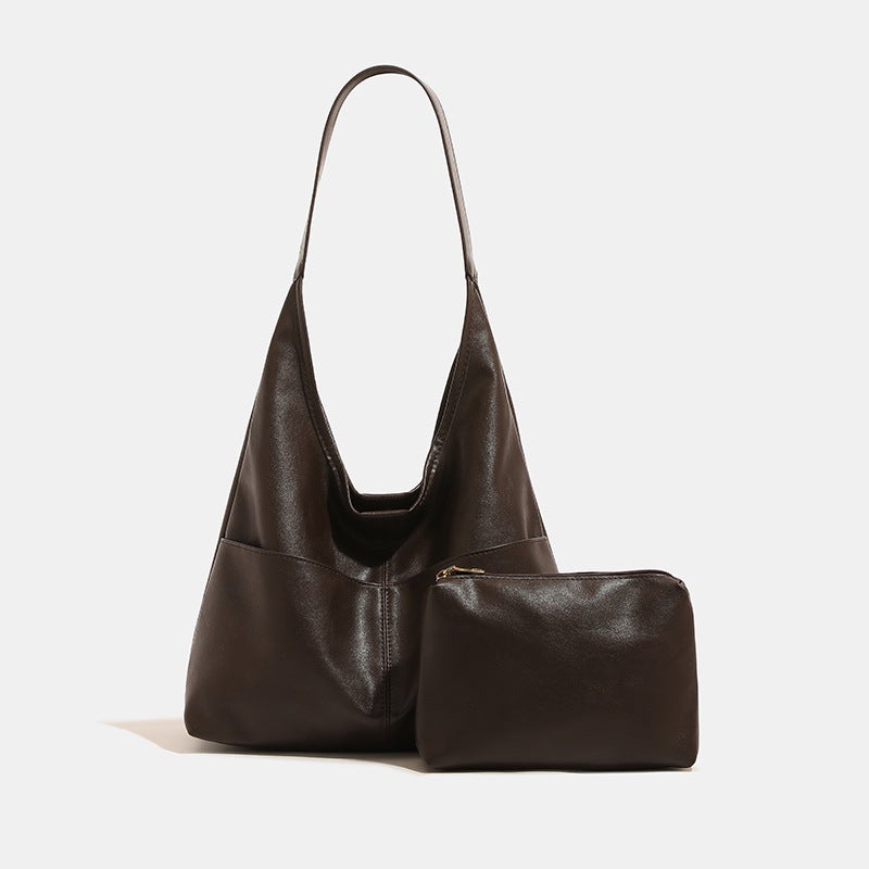 Vintage Underarm Bag Women'S New Fashionable Distinctive Ins Fashionable Tote Bag Niche Large Capacity Commuter Shoulder Bag - Image 4