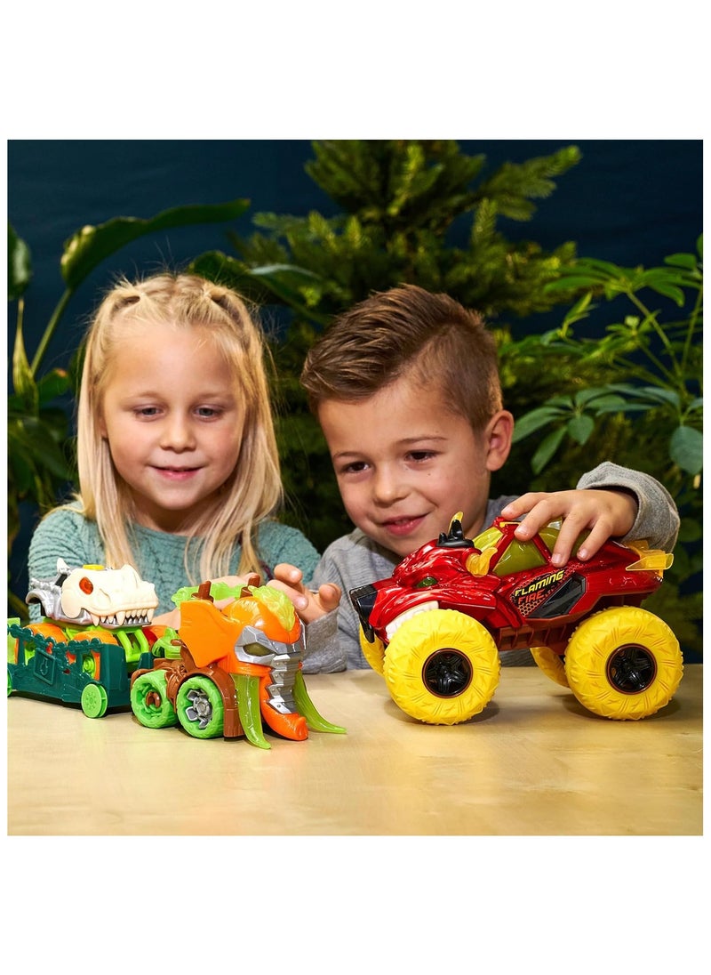 Flaming Fire Monster Truck With Steam