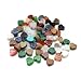 LE SKY 40 Pcs Healing Loose Beads Flat Heart Shape Natural Necklace Stone Pendants Crystal for Jewelry Making DIY Craft - Image 2
