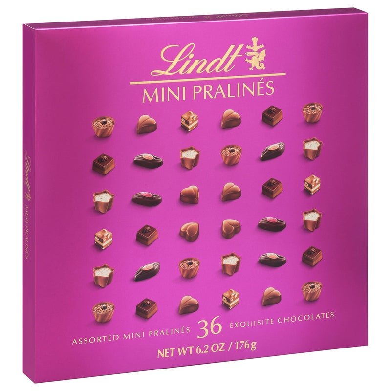 Lindt Mini Pralines, Assorted Chocolate Candy Pralines with Premium Filling, Perfect for Gifting, 6.2 oz Box - Image 4