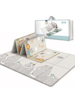 Beauenty Baby Play Mat, 200 * 180CM Waterproof Non-Slip Large Reversible Playmat Crawling Mat, Extra Thick Soft Baby Playmats for Playing or Camping Mat Bedroom Living Room Plush Carpet Area (B)  - Image 2