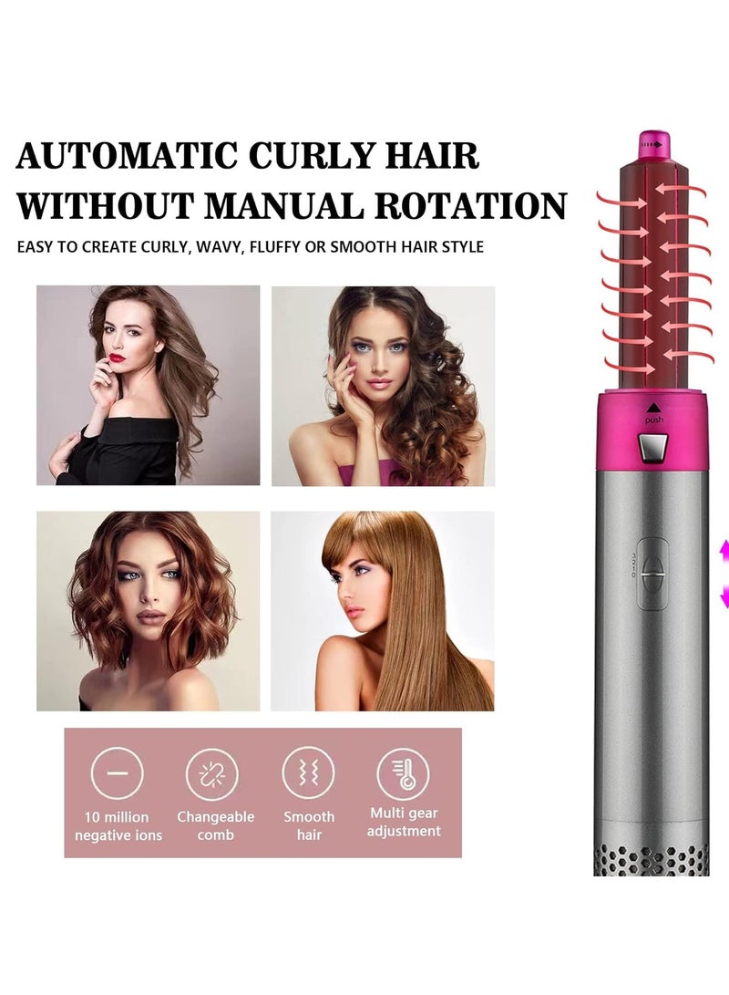 5 in 1 Curling Wand Hair Styler Curling ironfor Multiple Hair Types and Styles 5 in 1 Curling Set Purple+Gray - Image 2