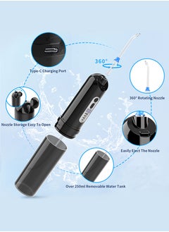Perfii Water Dental Flosser Teeth Pick, Smile Portable Water Pick Cleaner, 3+DIY Modes, 7 Flosser Tips, IPX7 Waterproof for Home and Travel  - Image 5