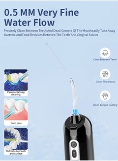 Perfii Water Dental Flosser Teeth Pick, Smile Portable Water Pick Cleaner, 3+DIY Modes, 7 Flosser Tips, IPX7 Waterproof for Home and Travel  - Image 2