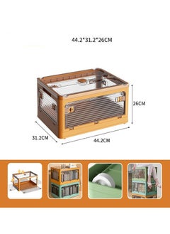 Versatile Foldable Transparent Storage Box for Books and Household Items 44.2 X 26cm