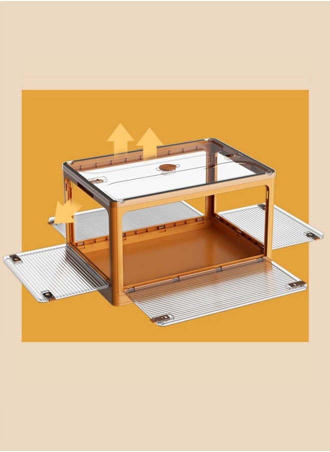 NKX - Versatile Foldable Transparent Storage Box for Books and Household Items 44.2 X 26cm - Image 1