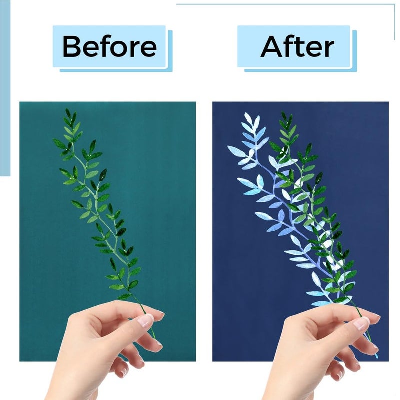 Cyanotype Paper Kit 24 Sheets In 6 Colors DIY Solar Printing For Kids And Adults - Image 3