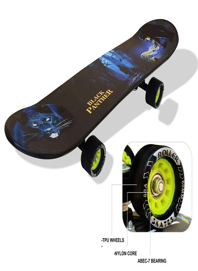 JASPO Black Panther Fibre Skateboard (26.5 * 6.5") for Age Group 7 Years and Above (Skateboard) - Image 3