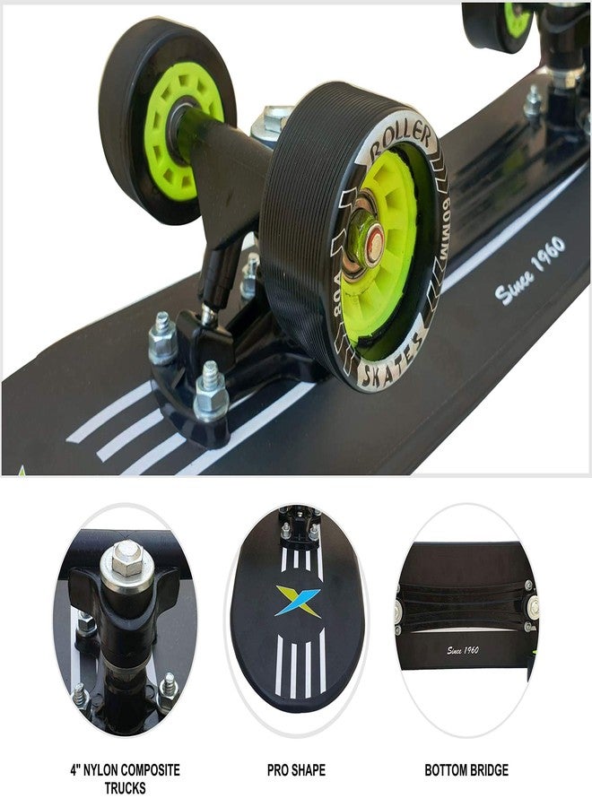 JASPO Black Panther Fibre Skateboard (26.5 * 6.5") for Age Group 7 Years and Above (Skateboard) - Image 4