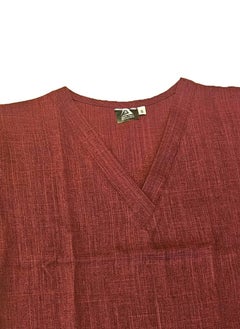Rannah's Uniform Melange Scrub Suit Uniform Unisex Maroon V-Neck Nurse Suit Set  - Image 4
