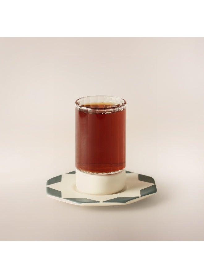 Dallaty 12Pcs Porcelain Collection Tea Set Taibah Collection, Cream - Image 2