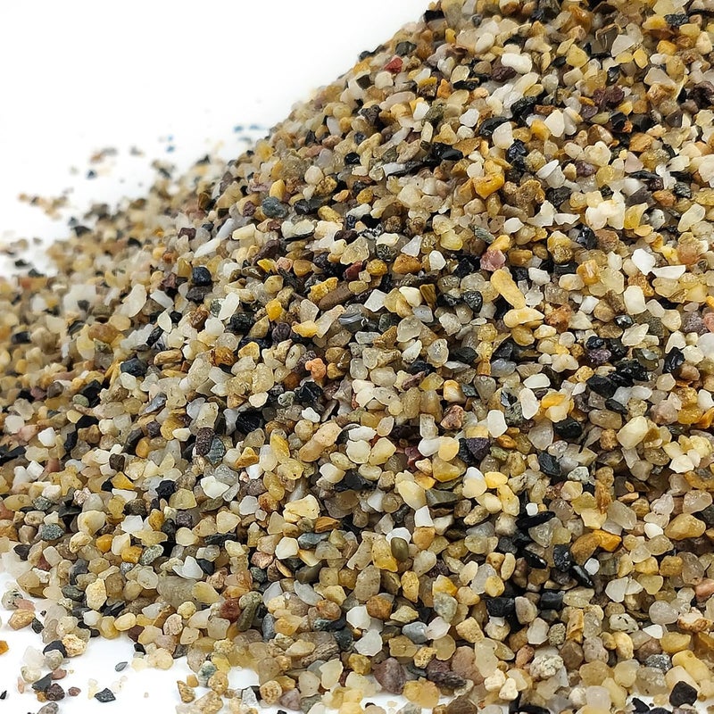 FANTIAN 2 lbs Aquarium Sand. 1/16 Inch Fish Tank Coarse Sand Pea Gravel for Substrate, Terrariums, Vase, Plant, Soil Cover and Outdoor Landscaping - Image 1