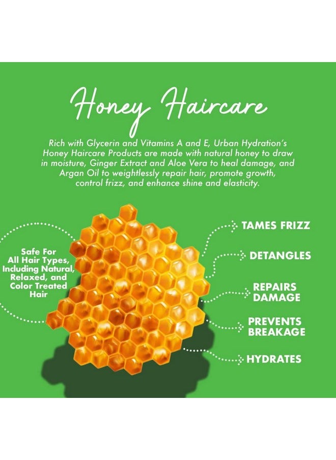 إربان هايدريشن - مجموعة مرطب الشعر اليومي Honey Health And Repair وفك التشابك | خالية من الكبريتات والبارابين، تعمل على فك التشابك وتمنع التكسر وتخفف من التجعد وتصلح التلف لتحصل على شعر ناعم ولامع - Image 1
