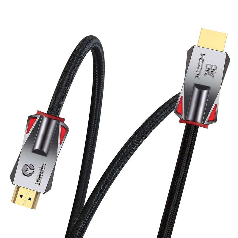 iBirdie كابل 8K للألياف الضوئية HDMI بطول 32 قدمًا (10 أمتار 30)، سلك نشط أحادي الاتجاه 8K 60 هرتز، 4K 120 هرتز، 4K 144 هرتز، HDCP 2.3 2.1، متوافق مع Apple-TV PS5 4070 4080 - Image 2