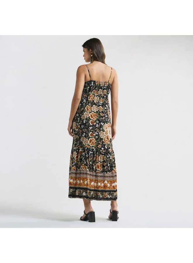Splash FAV Floral Print Maxi Dress