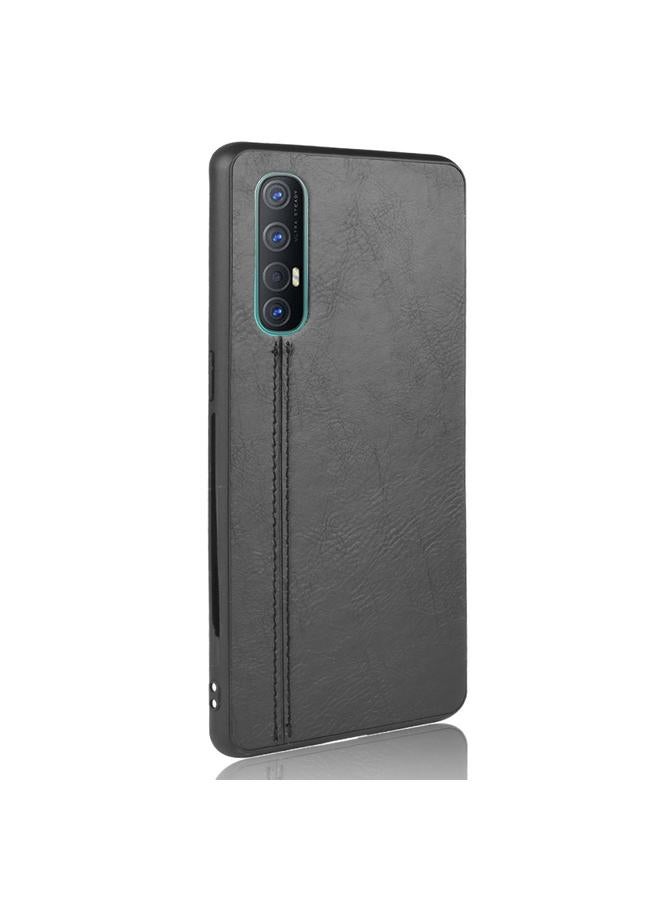 S-TOP Case For Oppo Find X2 Neo Shockproof Sewing Cow Pattern Skin PC + PU + TPU Case - Image 3