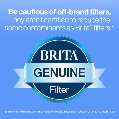 Brita Large Water Filter Pitcher for Tap and Drinking Water with SmartLight Change Indicator, Includes 1 Standard Filter, BPA-Free, Lasts 2 Months, 10-Cup Capacity, Stretch Limo Black - Image 4