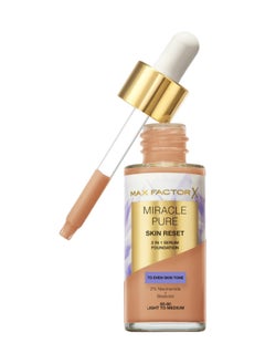 Max Factor Miracle Pure 2In1 Skin Reset Serum Foundation - 60-80 - Light To Medium, 30Ml  - Image 1