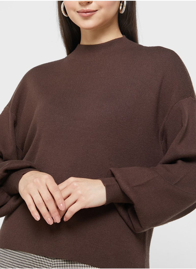 VERO MODA - High Neck Knitted Sweater - Image 1