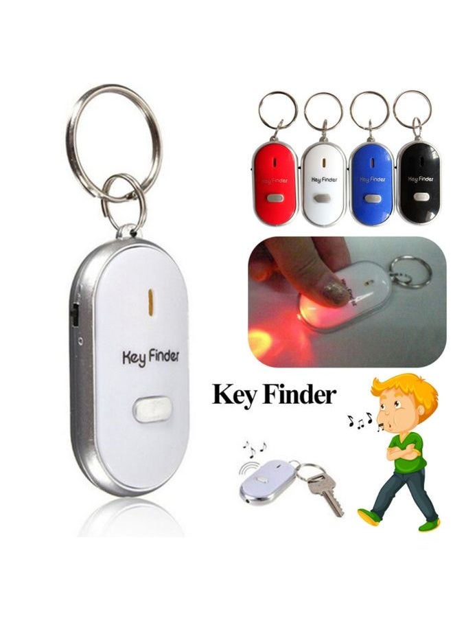 Generic - Mini LED Whistle Key Finder Flashing Beeping Remote Lost Keyfinder Locator Keyring for children(black) - Image 1