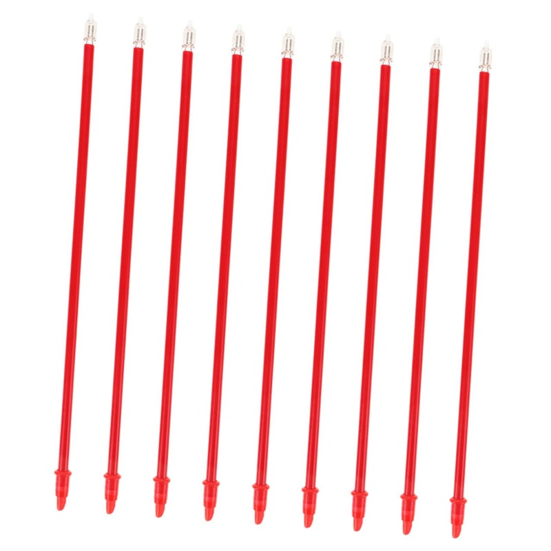 9Pcs Red Plastic Electric Incense Burner Sticks with LED Lights for Home Fragrance and Meditation - Image 2