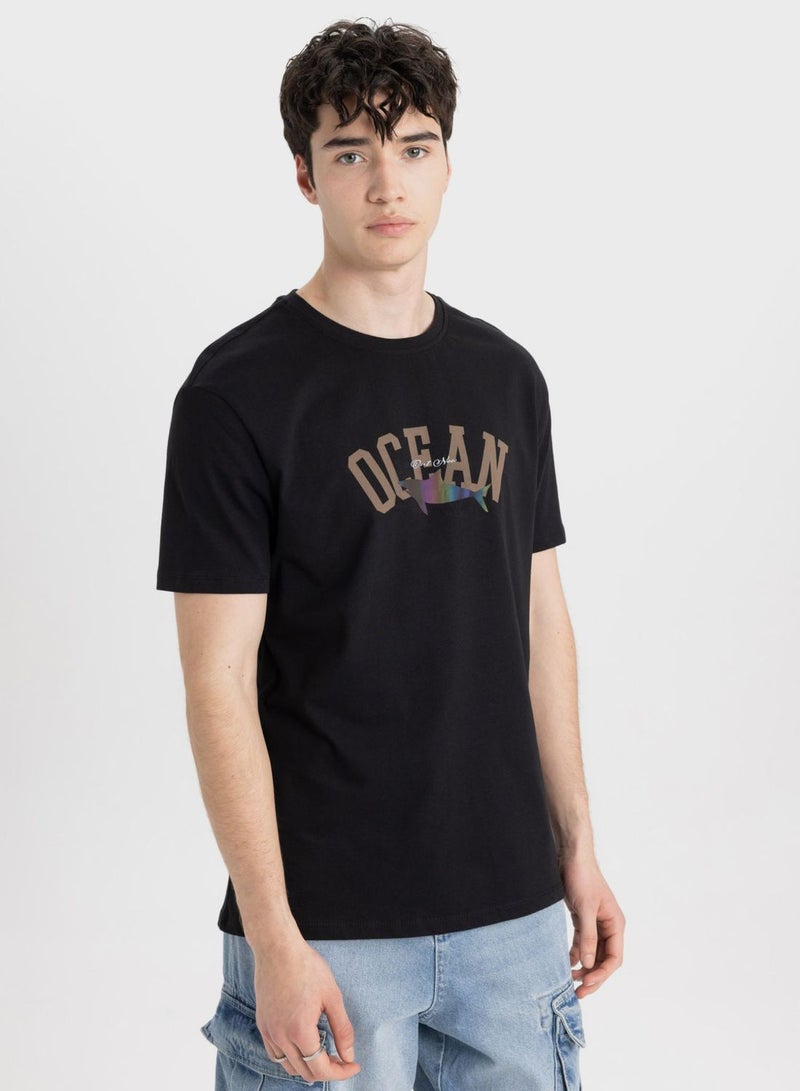 DeFacto Regular Fit Crew Neck T-Shirt - Image 2