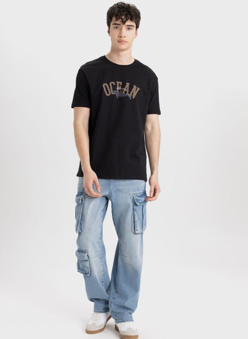 DeFacto Regular Fit Crew Neck T-Shirt - Image 4