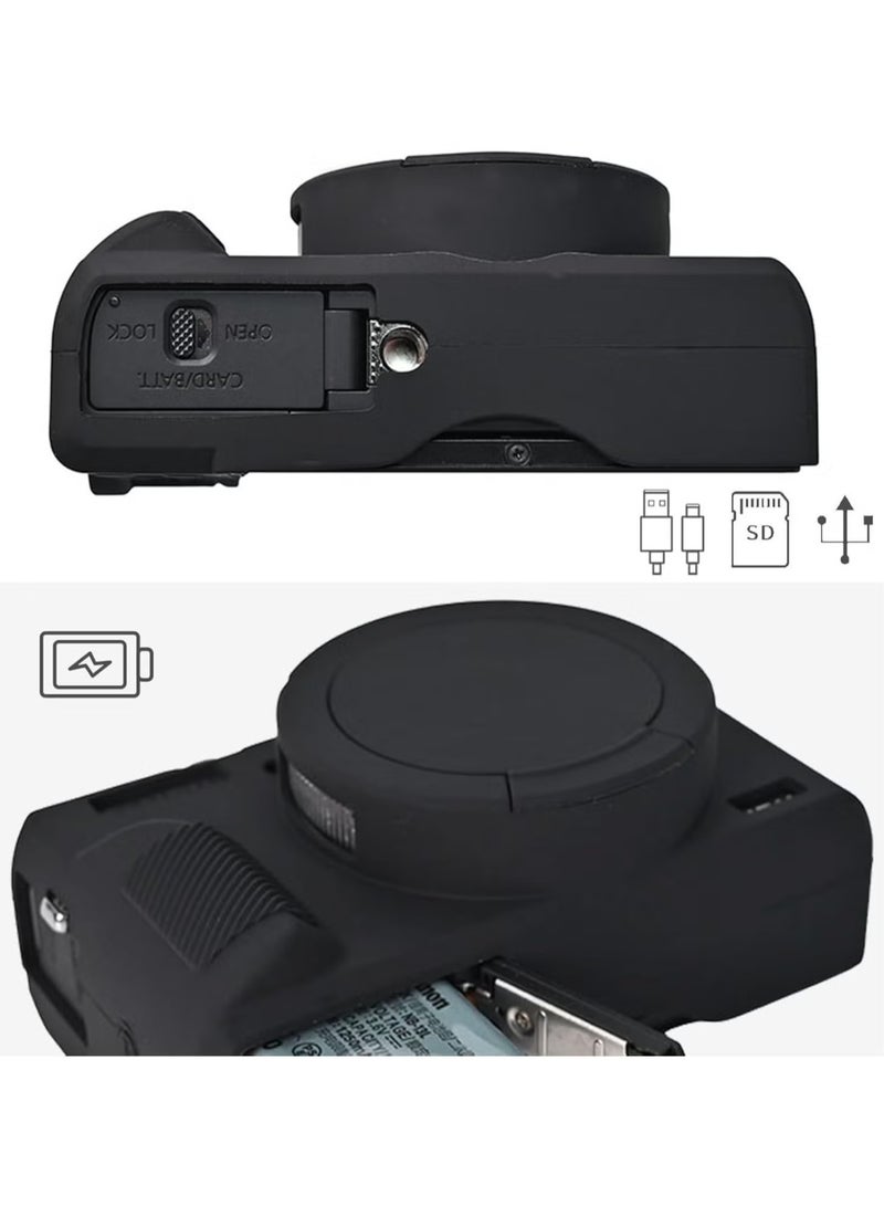 The camera case for the Canon Powershot G7 X Mark III comes with a 2 piece set of screen protectors and the full protection soft G7X III silicone case - Image 5