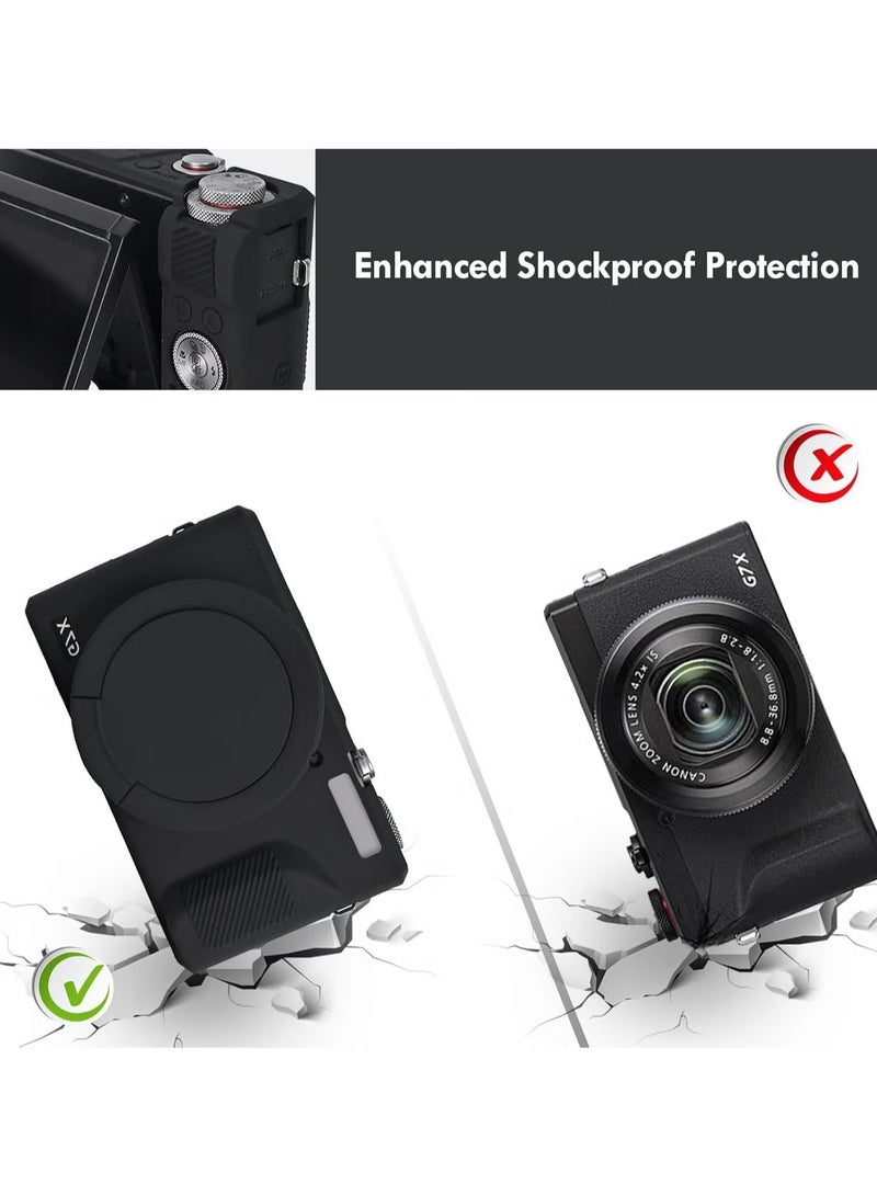 The camera case for the Canon Powershot G7 X Mark III comes with a 2 piece set of screen protectors and the full protection soft G7X III silicone case - Image 4