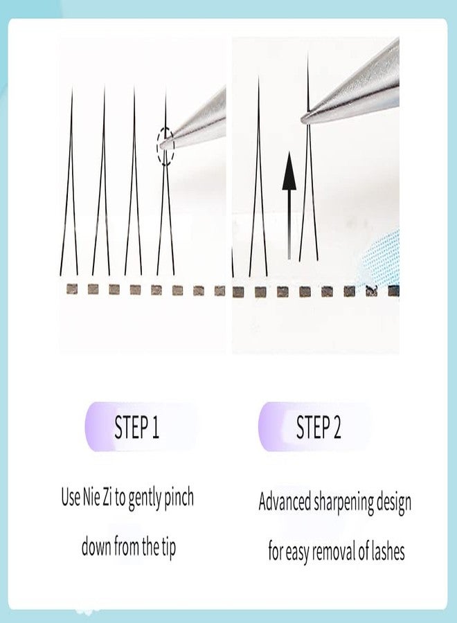 Adiya V Shape Lashes Extensions Professional Makeup Individual Lashes Lower Eyelashes Comic Eye Lashes Natural Handmade False Eyelashes (5mm, V Shape Lashes-J-0.07) - Image 3