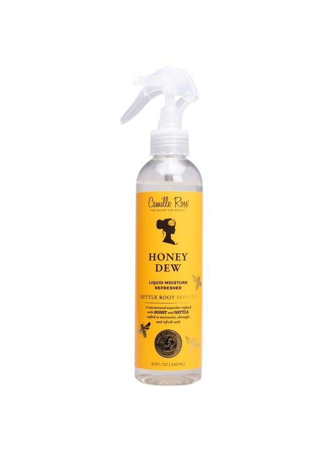 Camille Rose Honey Dew Liquid Moisture Hair Refresher, with Honey and Nettle Root, for a Daily Curl Refresh and Soft, Silky Hair, 8 fl oz