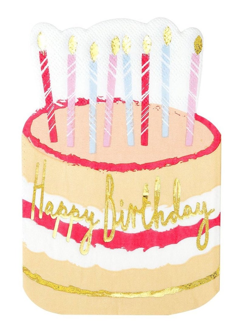 توكينج تيبلز مناديل ورقية للحفلات بتصميم كيك - Image 1