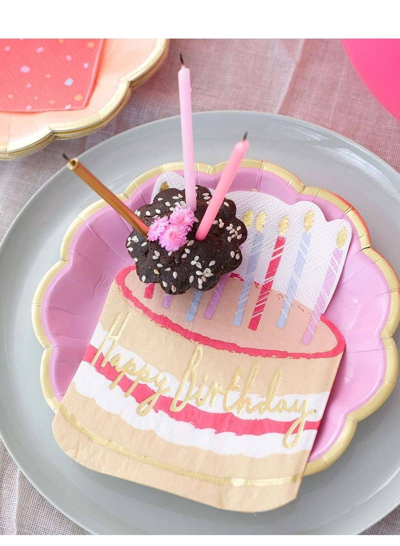 توكينج تيبلز مناديل ورقية للحفلات بتصميم كيك - Image 2