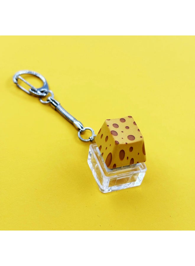 Popular Creative Press Decompression Artifact Single Key Keycap Cute Funny Style Mechanical Keyboard Anime Keychain Keycap 