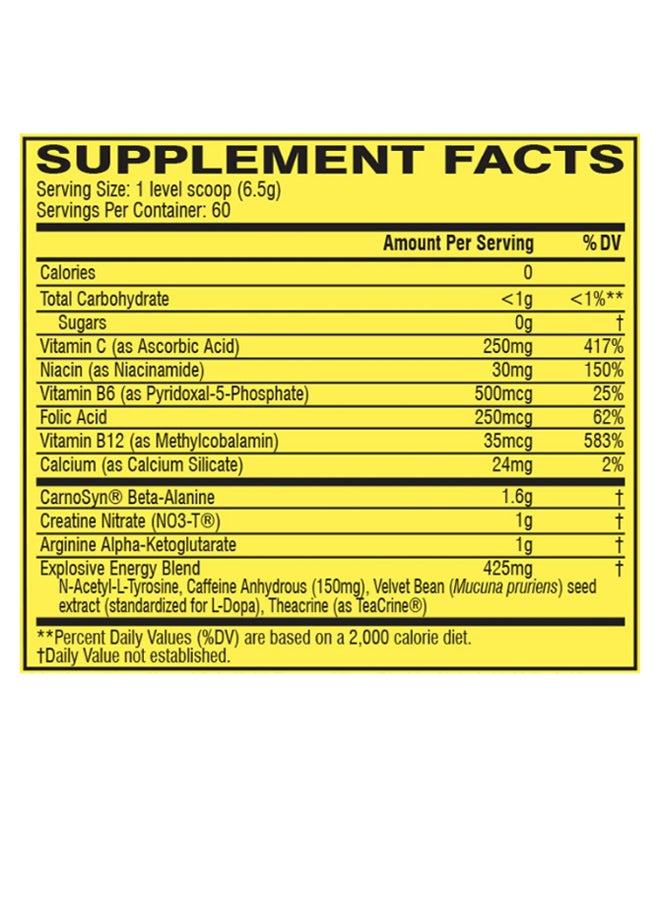 سيلوكور مكمل غذائي سي 4 أوريجينال إكسبلوسيف للاستخدام قبل التمرين - نكهة شراب الليمون الوردي - 60 حصة - Image 3